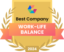 Comparably Best Company - Work-life balance category logo Comparably Best Company - Work-life balance category logo