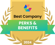 Comparably Best Company - Perks and benefits category badge  Comparably Best Company - Perks and benefits category badge