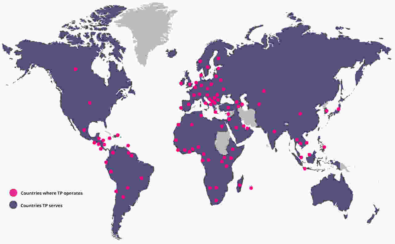 Countries where TP operates